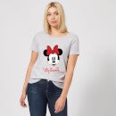 Camiseta Disney Mickey Mouse Minnie Cara - Mujer - Gris