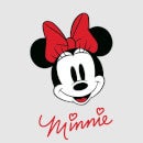 Camiseta Disney Mickey Mouse Minnie Cara - Mujer - Gris