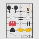 Disney Mickey Mouse Bouwpakket T-shirt - Grijs