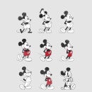 T-Shirt Homme Mickey Mouse Évolution 9 Poses (Disney) - Gris
