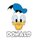 T-Shirt Disney Topolino Donald Face - Bianco