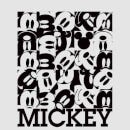 T-Shirt Homme Carré Mickey Mouse (Disney) - Gris