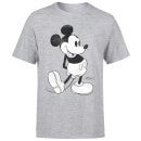 Disney Mickey Mouse Classic Kick B&W T-Shirt - Grey