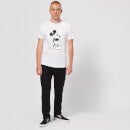 T-Shirt Homme Mickey Mouse Classique Noir et Blanc (Disney) - Blanc