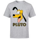 Disney Mickey Mouse Pluto Face T-Shirt - Grey