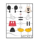 Disney Mickey Mouse Bouwpakket T-shirt - Wit