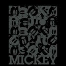 Disney Mickey Mouse Block Grid T-Shirt - Schwarz