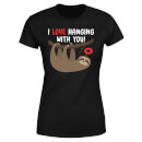 T-Shirt Femme I Love Hanging With You - Noir