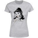 T-Shirt Femme Princesse Belle avec Brillants - La Belle et la Bête (Disney) - Gris