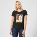T-Shirt Femme Princesse Belle Pop Art - La Belle et la Bête (Disney) - Noir
