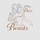 Camiseta Disney La Bella y la Bestia Bella I Only Date Beasts - Mujer - Gris