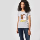 T-Shirt Femme Princesse Belle Pop Art - La Belle et la Bête (Disney) - Gris