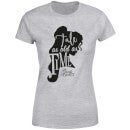 Disney Beauty And The Beast Princess Belle Tale As Old As Time Women's T-Shirt - Grey