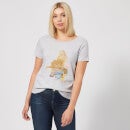 T-Shirt Femme Silhouette de Belle en Croquis - La Belle et la Bête (Disney) - Gris