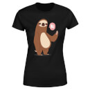 Sloth Hi Dames T-shirt - Zwart