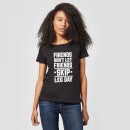 T-Shirt Femme Friends Don't Let Friends Skip Leg Day - Noir