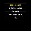 Camiseta para mujer Momster - Negro