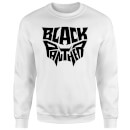 Sweat Homme Emblème Black Panther - Blanc