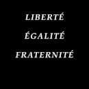 T-Shirt Homme Liberté Égalité Fraternité - Noir