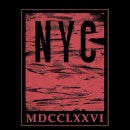 Camiseta NYC Roman - Negro