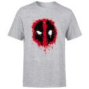 Marvel Deadpool Splat Face T-Shirt - Grijs