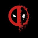 Sudadera para mujer Deadpool Split Splat Logo de Marvel - Negro
