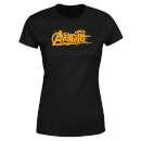 Marvel Avengers Infinity War Orange Logo T-Shirt Donna - Nero