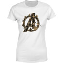 Camiseta Avengers Infinity War Avengers Logo para mujer - Blanco