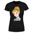 T-Shirt Principesse Disney Colour Silhouette Cenerentola - Nero - Donna