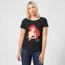 Disney De Kleine Zeemeermin Ariel Kleuren Silhouet Dames T-shirt - Zwart