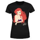Disney Princess Colour Silhouette Ariel Women's T-Shirt - Black