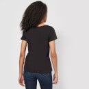 Disney Sneeuwwitje Appel Kleuren Silhouet Dames T-shirt - Zwart