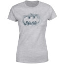 Batman Spray Logo Damen T-Shirt - Grau