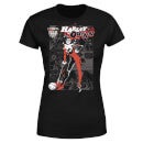 DC Comics Batman Harley Quinn Comic Page Dames T-shirt - Zwart