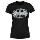 T-Shirt Femme Batman DC Comics - Croquis Logo - Noir