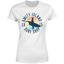 T-Shirt Lo Squalo Amity Surf Shop - Bianco - Donna