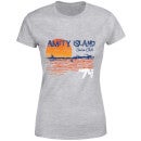 Camiseta Tiburón Amity Swim Club - Mujer - Gris