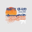 T-Shirt Femme Les Dents de la mer - Club de Natation Amity - Gris