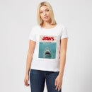 Camiseta Tiburón Póster Clásico Jaws - Mujer - Blanco