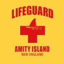 T-Shirt Lo Squalo Amity Island Lifeguard - Giallo - Donna