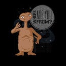 Camiseta E.T. el extraterrestre Where Are You From? - Hombre - Negro
