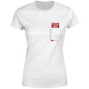 Shaun Of The Dead You've Got Red On You Pocket Women's T-Shirt - White