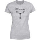 Back To The Future Powered By Flux Capacitor Women's T-Shirt - Grey