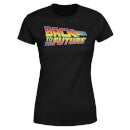 Back to the Future Classic Logo Dames T-shirt - Zwart