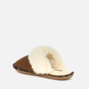 Barbour Women's Lydia Suede Mule Slippers - Camel - UK 3