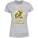 T-Shirt Femme Blanka 16-bit Street Fighter - Gris