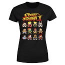 Street Fighter 2 Pixel Characters Women's T-Shirt - Black