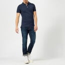 Tommy Jeans Men's Organic Cotton Fine Pique Slim Polo Shirt - Black Iris - S