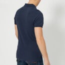 Tommy Jeans Men's Organic Cotton Fine Pique Slim Polo Shirt - Black Iris - S