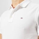 Tommy Jeans Men's Original Fine Pique Polo Shirt - Classic White - S